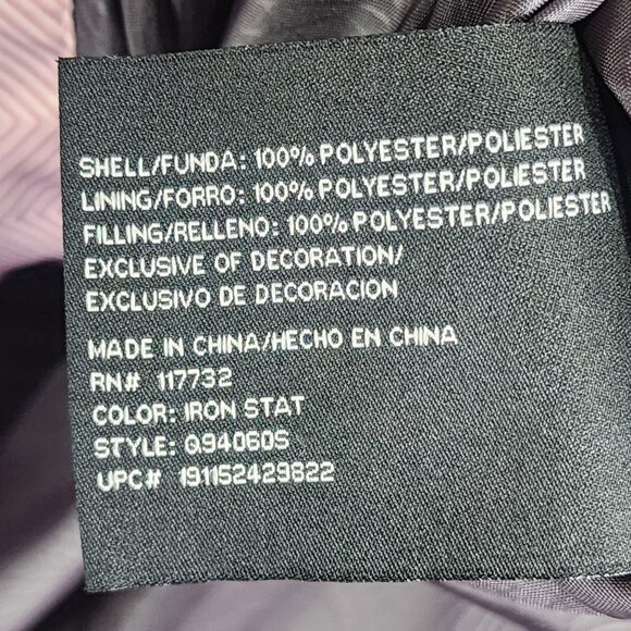 Womens Gray & Pink Zeroxposur Hooded Coat Jacket Full Zip Double layer Size L - Picture 8 of 13